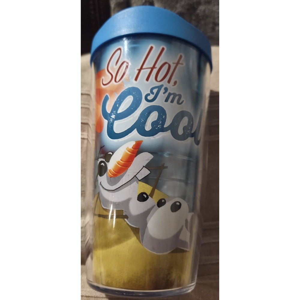 Disney Tervis Tumbler Olaf 16 Oz Cup‎ With Lid Hot Or Cold